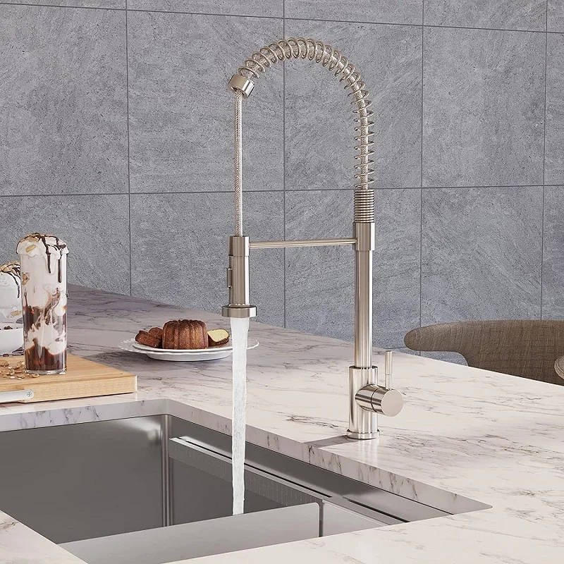 Minwei Efficient Wall-Mounted Kitchen Faucet Single-Hole Single-Handle Cold Water Tap with Neck-Saving taps faucet kitchen