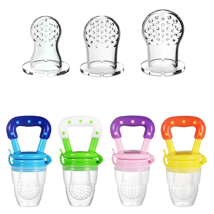 Wholesales Baby Infant Food Fruit Chew Nipple Feeder Silicone Pacifier Fruits Feeding Supplies Soother Nipples Soft Feeding