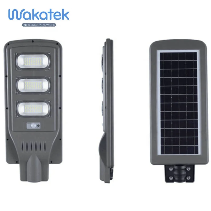  Светодиодный уличный фонарь на солнечной батарее Wakatek 90 Вт все в