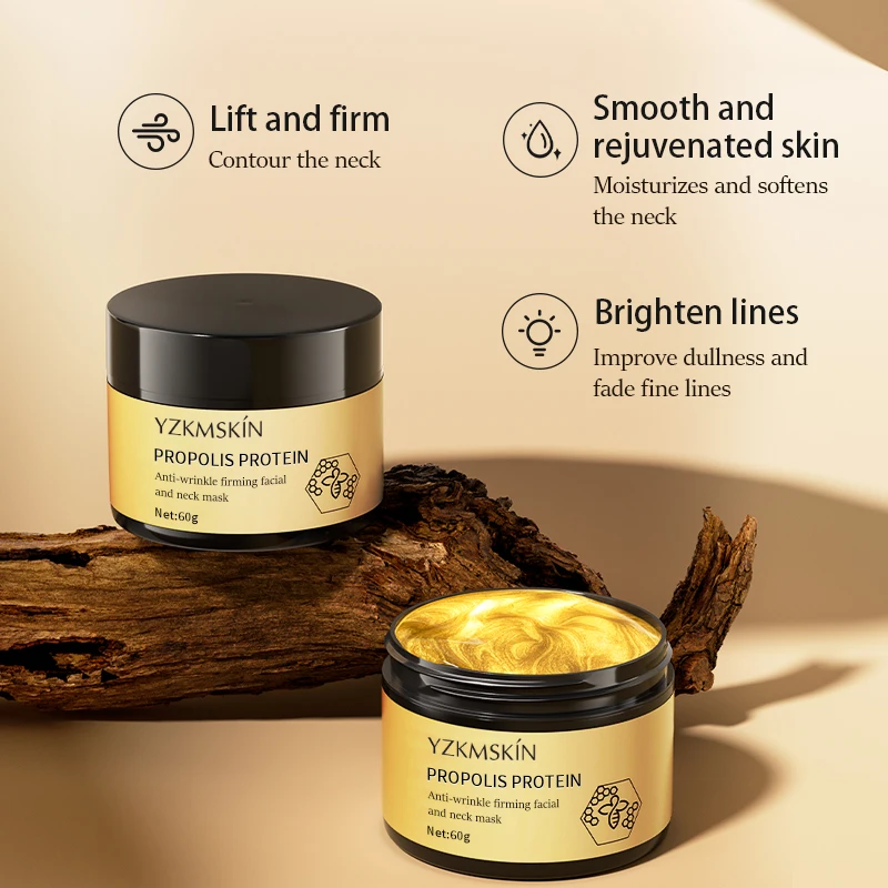 High Quality Propolis protein moisturizing Anti-Wrinkle Firming Neck Mask for Body Use