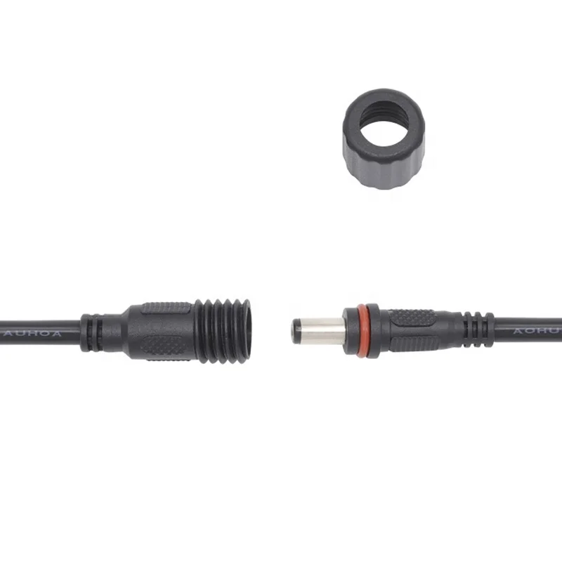 5221 5525 Type Waterproof 2 Pin DC Power Male Female Connector for CCTV LED Light