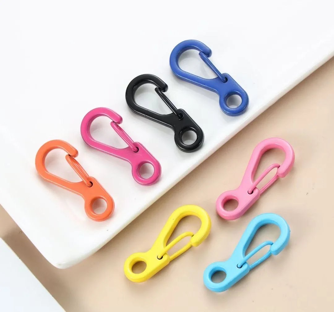 powder coating D Shape Aluminum Alloy High Quality Powder Coating Colorful Snap Hook and snap ring