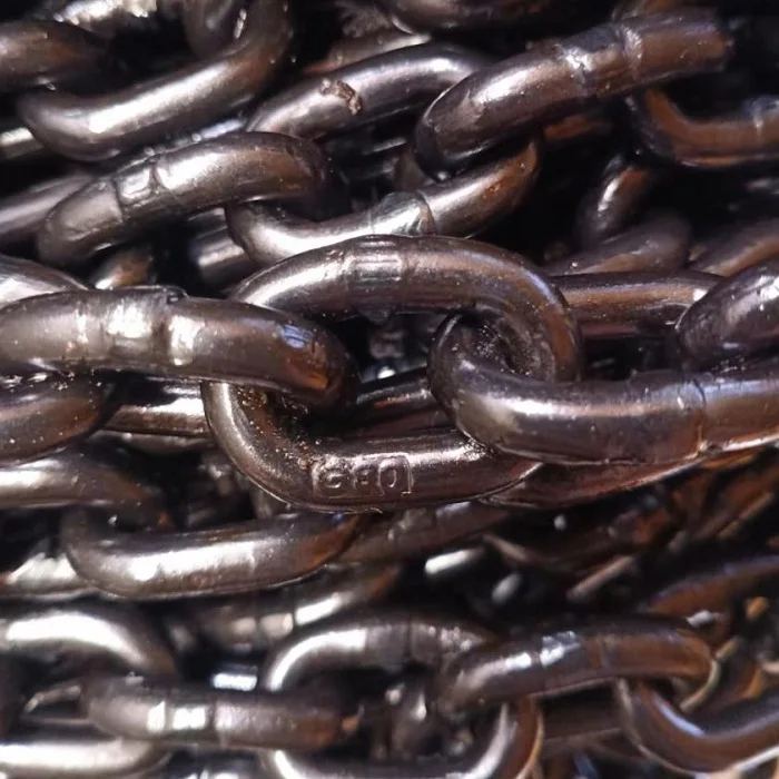 Hot sale construction chains weight lifting ce certified black coating load cargo chain with lock