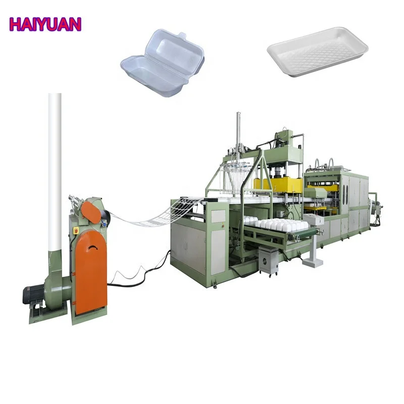 double-screw plastic extruders to making disposable foam plate fast food container box