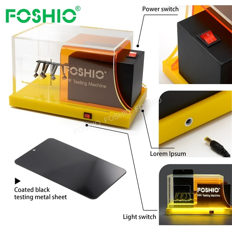 Foshio Customize Car Ppf Film Impact Simulation Testing Machine