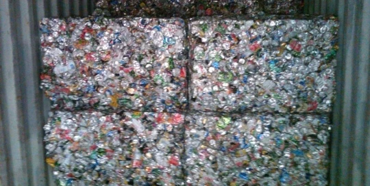 BHNALU551421 UBC Aluminum can scrap press bundle can scrap