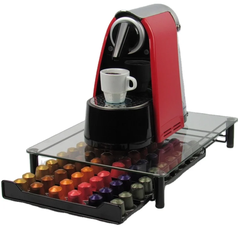 60 шт., держатель кофейных капсул Nespresso из закаленного стекла