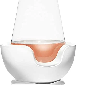 VoChill Stemless Wine Glass Chiller Keep the Chill In Your Glass New Wine Accessory eparable & Refreezable Chill Cradle