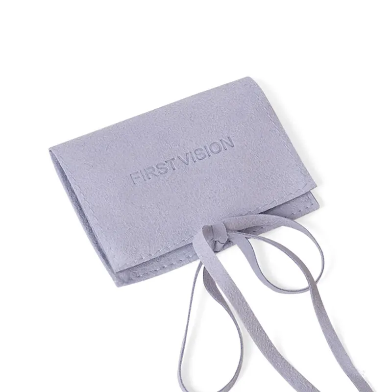 customised big branding inspired jewelry pouches gift packing bio microfiber bags with branded name for jewellery set packaging