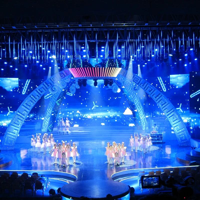 Hot sale stage concert transparent display portable cube full hd panel price flexible replacement led lcd tv screens for events