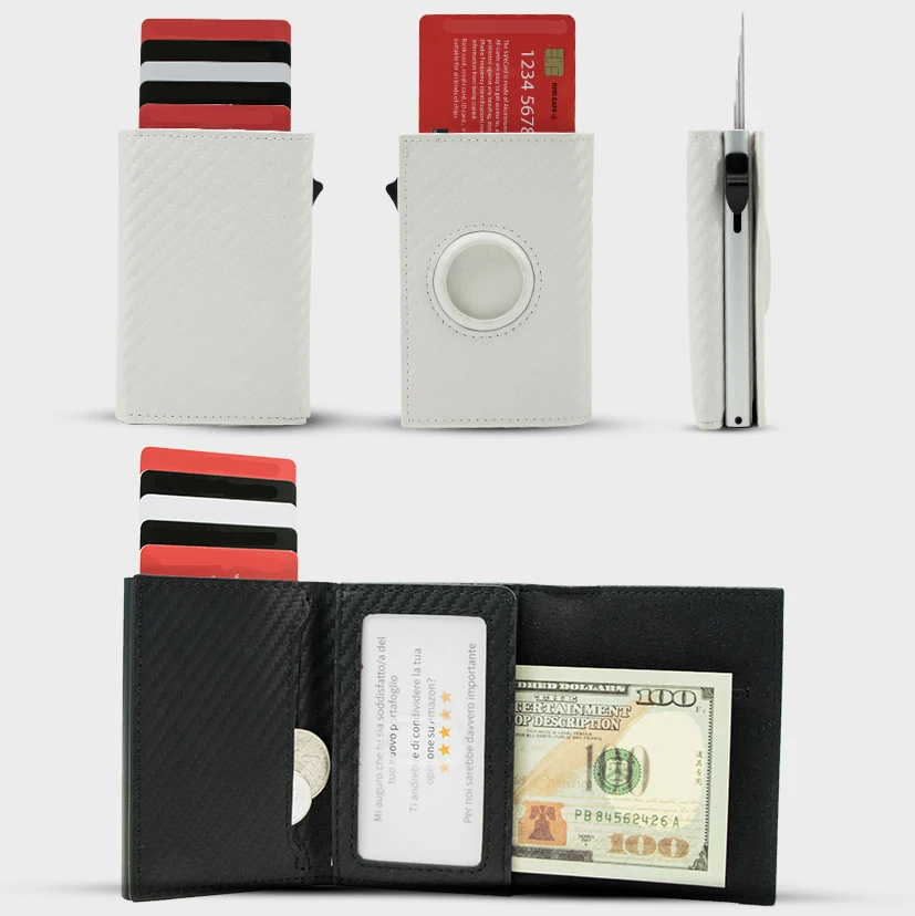 Tarjetero Card holder Wallet Billetera Inteligente Anti-theft Auto RFID Smart Card Holder for Men Carteras