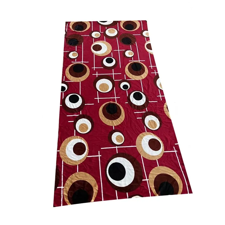 Fashion Africa Soft Polyester Single-sided Printed Printing Flower Flannel Fabric For Quilts