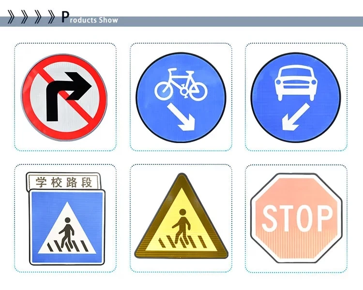 Highway Outdoor Street Road Flashing Reflective Safety Warning Boards Solar Led Traffic Sign