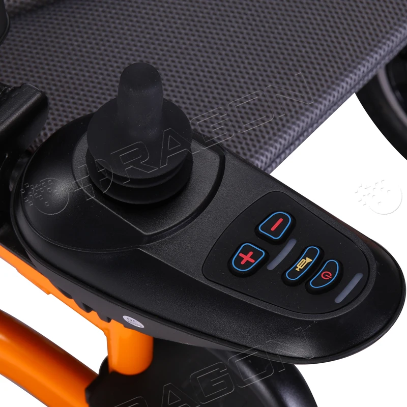 Factory All Terrain Off Road Electric Wheelchair Oxford Cloth Portable Electric Carbon Steel Wheelchair