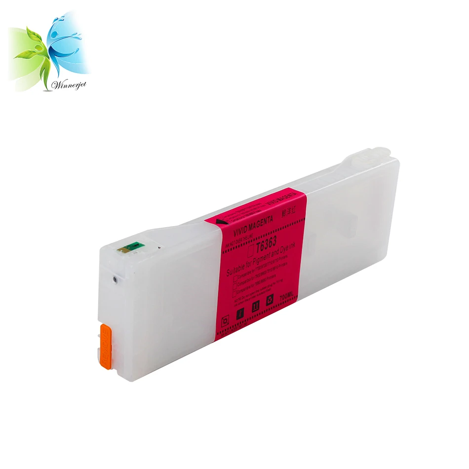 T6361-T6369 350ML 700ML Empty Refillable Ink Cartridge for Epson 7700 7900 9900 9890 9900 printer With Reset Chips