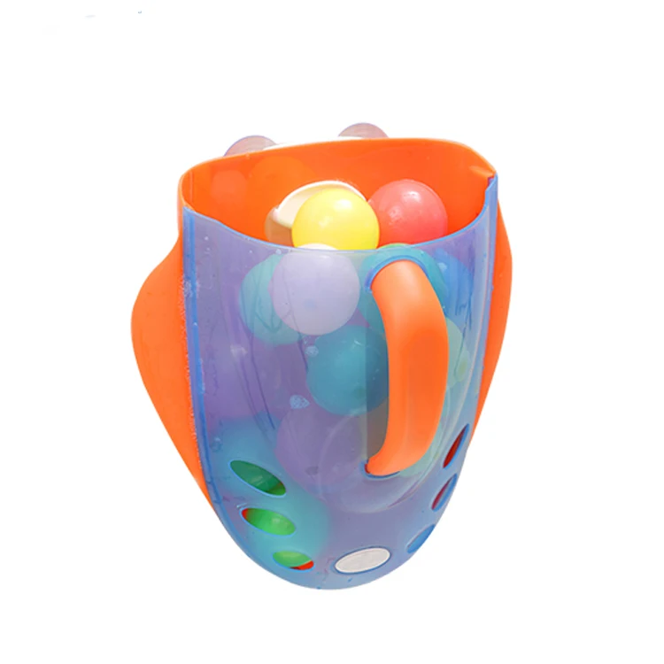 Baby novel basket hang on the wall for toy scoop cup storage when child bath toy Collection