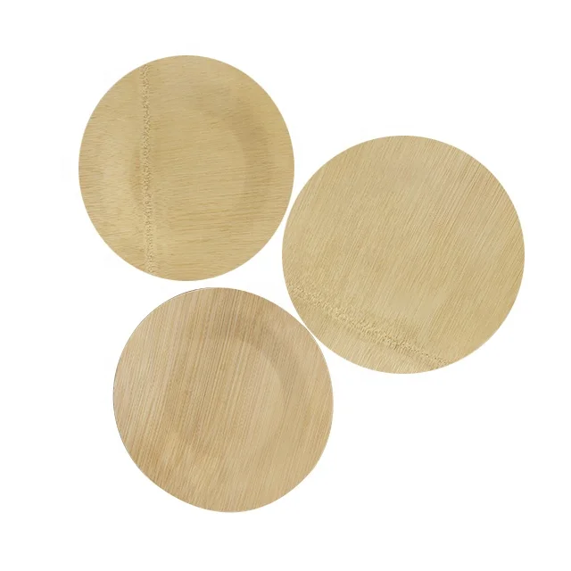 
Eco friendly disposable biodegradable disposable bamboo plate 