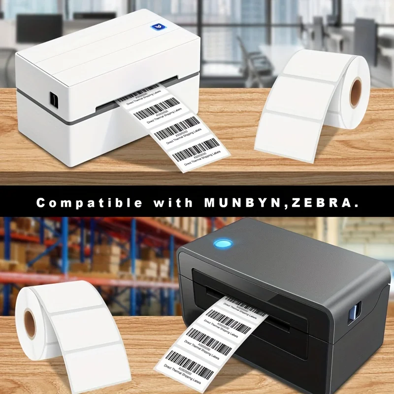 Direct Thermal Labels Adhesive Barcode Sticker Paper 50x40mm Thermal Sensitive Adhesive Waybill Sticker Barcode Printer Labels