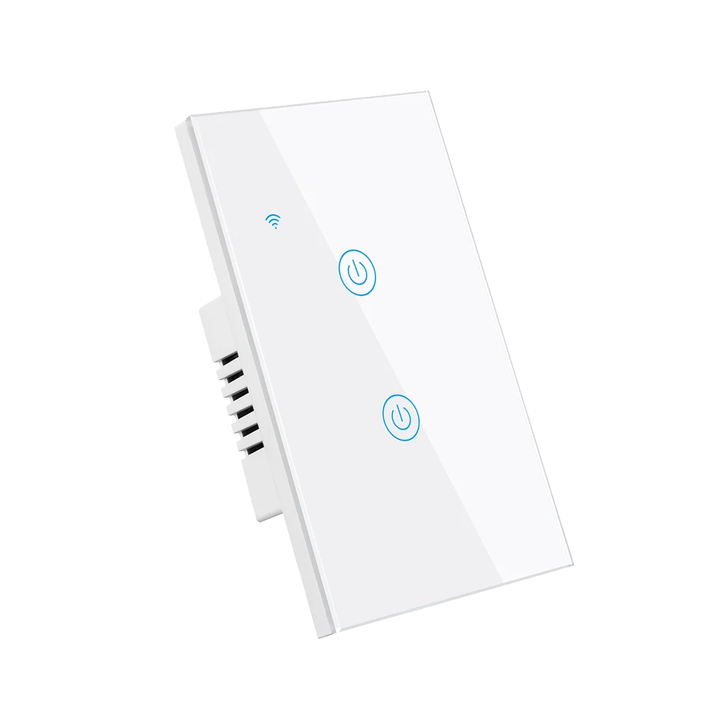 US Standard Without Neutral Line Smart Switch Panel One Gang Wifi Life Wall Intelligence on off Smart Switch Panel