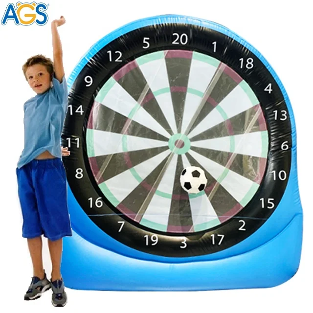 Fun inflatable kick dart board game inflatable human football dart outdoor sport toys