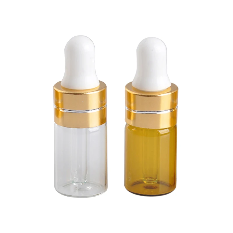 10ml 30ml Frosting Amber Glass Dropper Customized Essential Oil Dropper Bottle Cosmetic Packaging