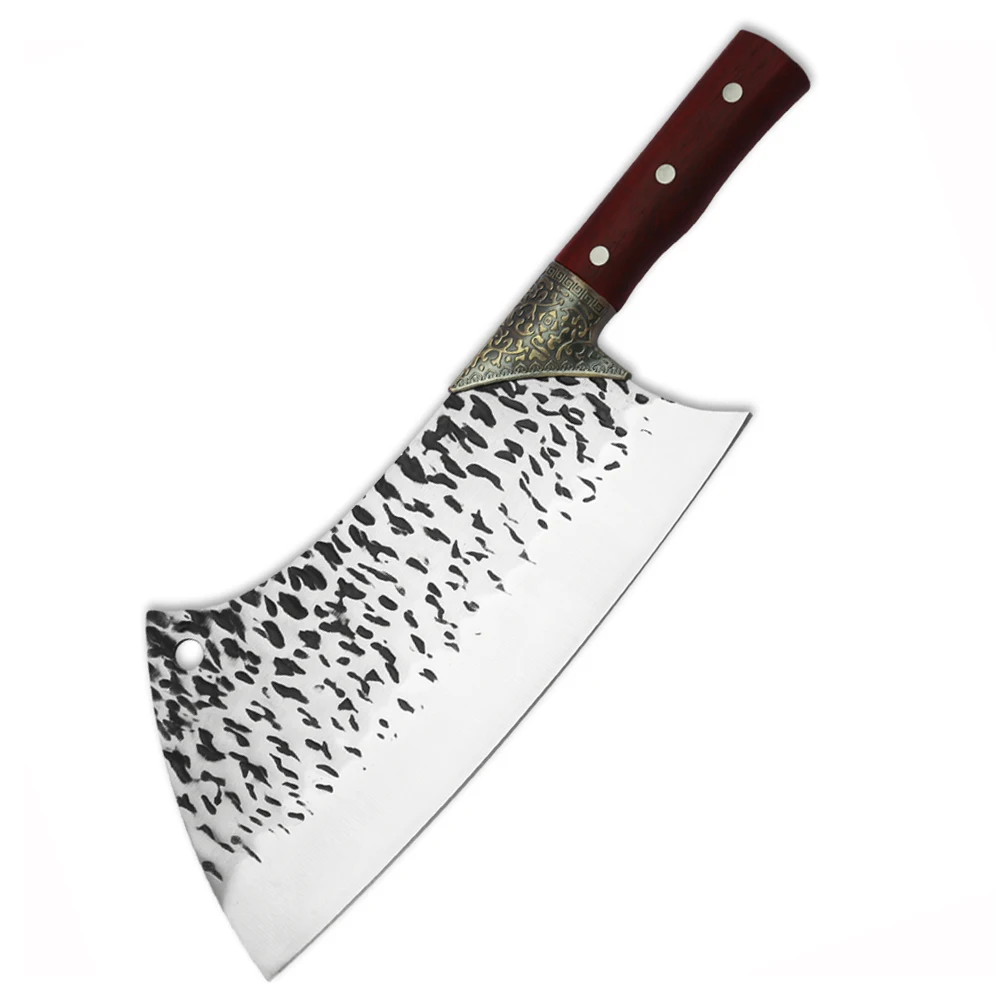 
Factory direct kitchen knives Full tang sharp 9.5 inch Wooden chop chopping slicer knife chinese cleaver knives handmade 