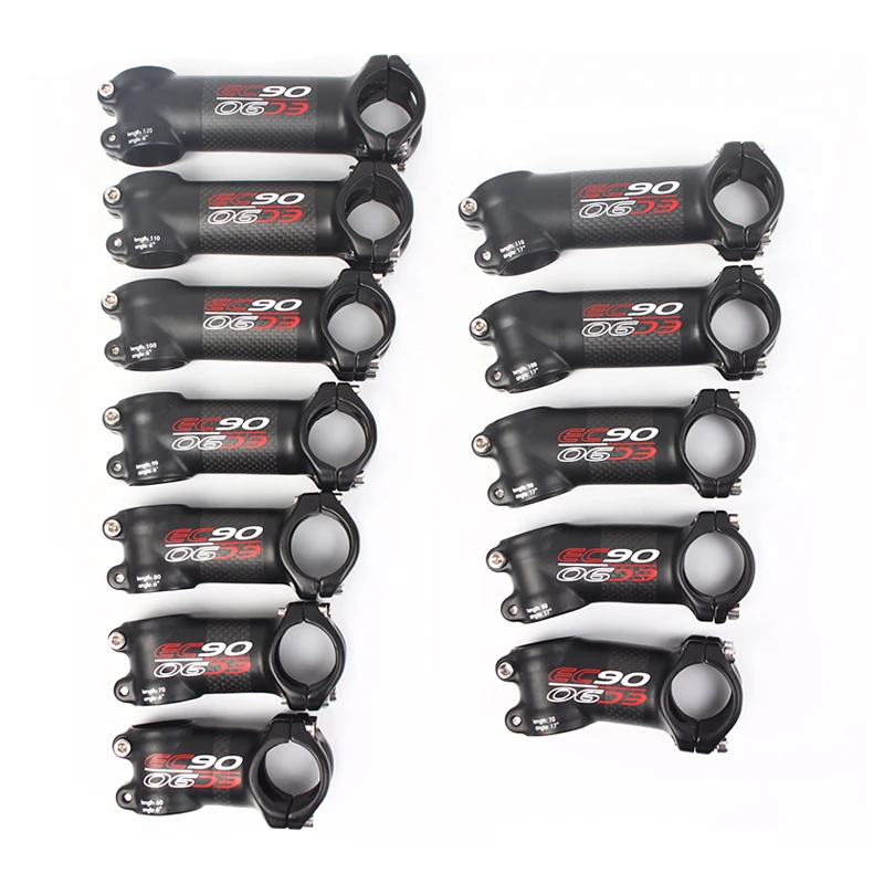 Велосипедный стержень EC90 6/17 градусов шоссейный велосипед MTB алюминий + углеродное волокно велосипедный подходит для 31 8 25 4 мм руля