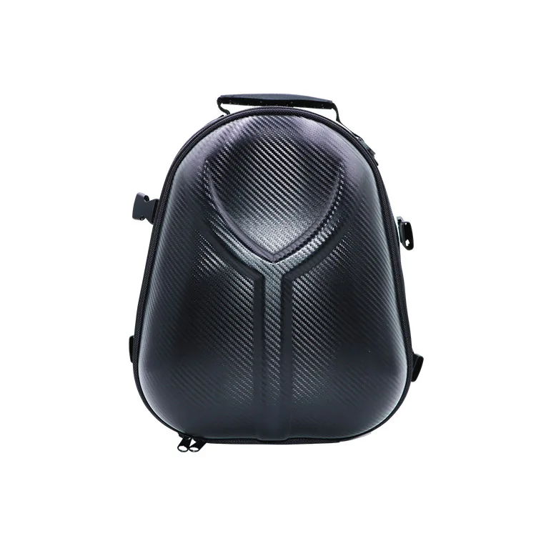 Carbon fiber pattern waterproof durable hard shell EVA backpacks Helmet Carrying Bag motorcycle accessories