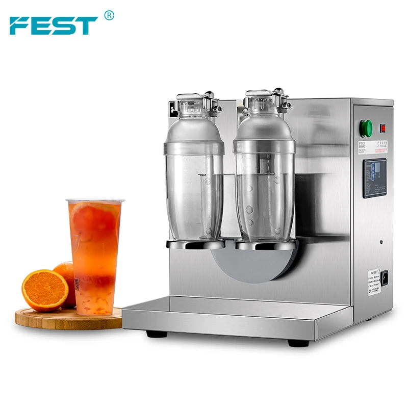 Double Head Automatic Bubble Tea Milk Tea Shaker Machine for sale