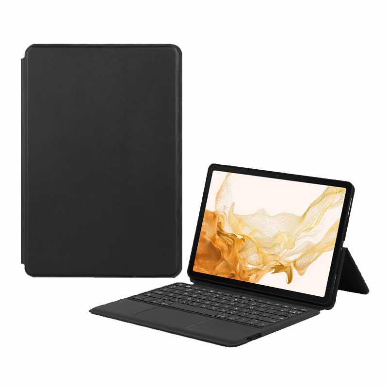 Teclado Wireless BT Keyboard Tablet Case for Samsung Tab S8 Plus S7 Plus A8 with Pen Holder