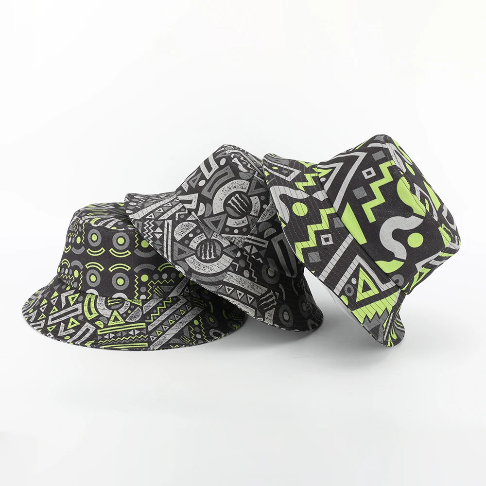 OEM индивидуальный дизайн ваш собственный Роскошный узор печать логотип Панама шляпа, взрослый унисекс летняя Солнцезащитная шляпа рыбака
