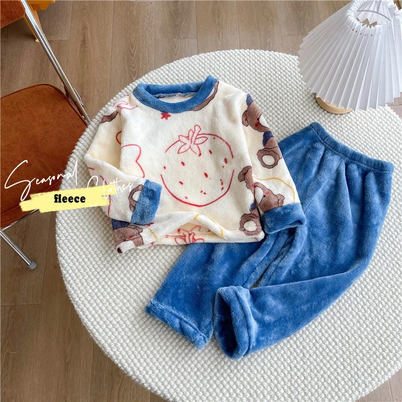D1206TA91 On Sale Keep Warm Velvet Winter Baby Boys And Girls Clothes Pants Set Sehe Fashion