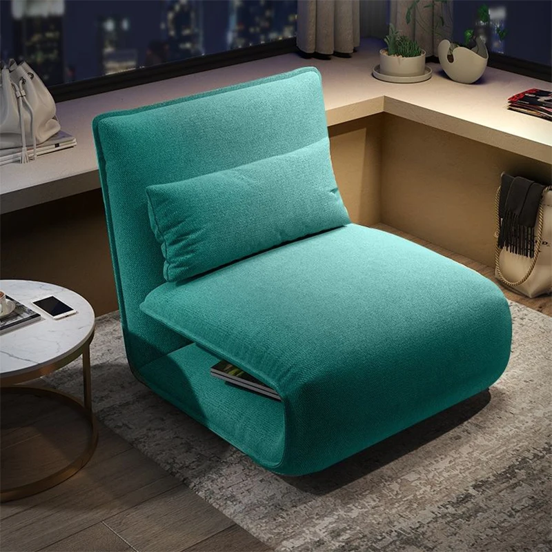 Modern wrinkled sofa chair chaise lounge luxury floor chair sofa recliner seating fixed floor chair tatami lazy boy sofa