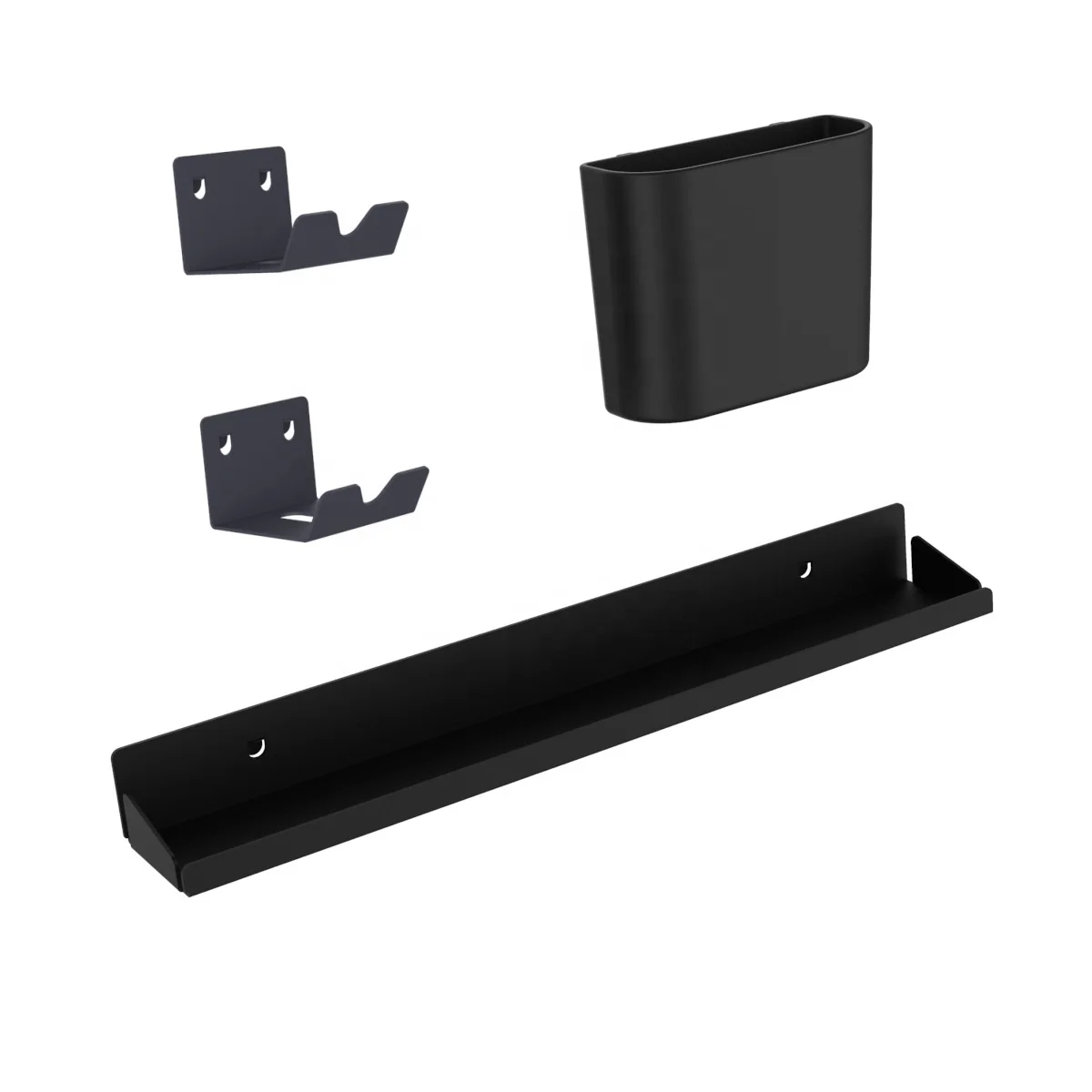 DIY Steel Desk Rack with Hanging Box Wire Holder for Office Organization Clamp-on Pegboard Hook Standing Desk Accessories