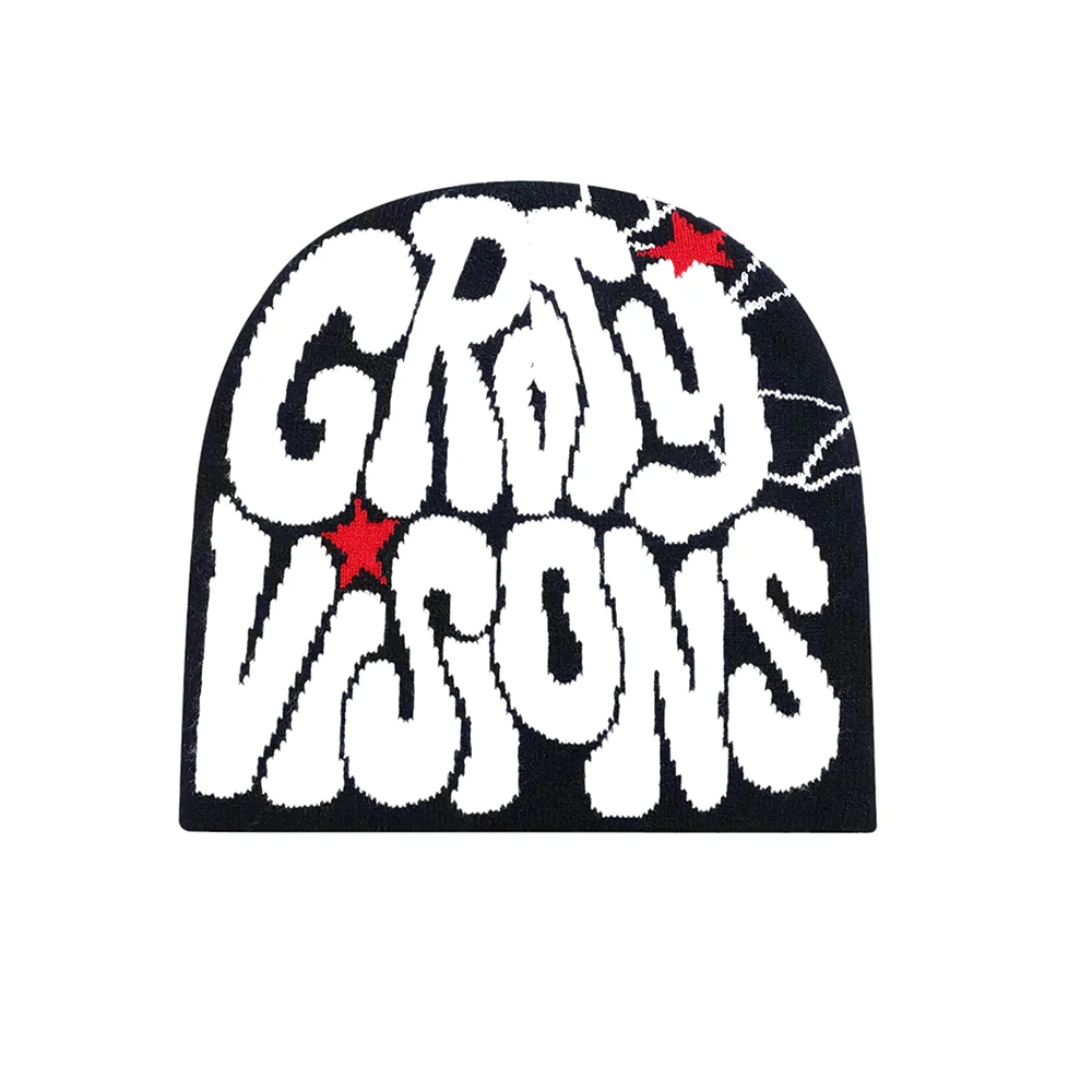 New Arrival Unisex Wool Warm Beanie Popular Customized Logo Caps Winter Digital Print Jacquard Knit Beanie Hats For Men Women