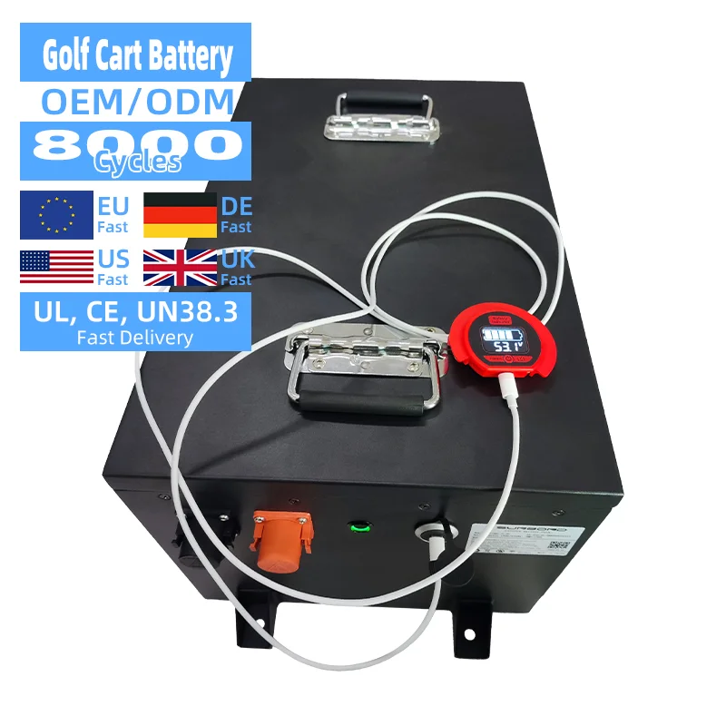 Bluetooth Bms Lcd Display Electric Tricycle Lifepo4 Battery 36 volt 48v 72v 100ah 200ah 300ah Golf Cart Lithium Battery