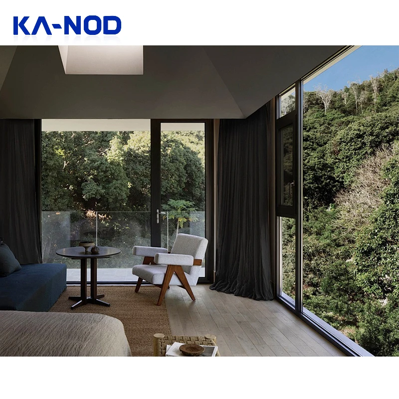 China Manufacturer Double Glazed Tempered Glass Aluminium Casement French Windows And Doors Residential Aluminum Windows