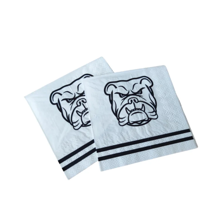 Factory price  hot selling custom size  printed color cocktail paper decoupage napkins