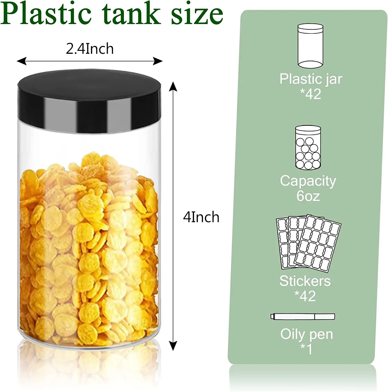 Dry Airtight Food Canisters Empty Clear Body Butter Jars Plastic Jar Cereal Plastic 100ml 200ml 250ml 300ml 4oz 8oz Cosmetic PET