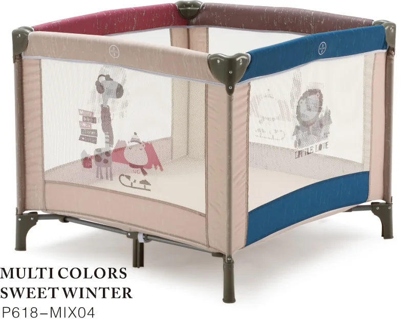 European Standard Baby Playyard Foldable Travel Light Playpen for Toddlers