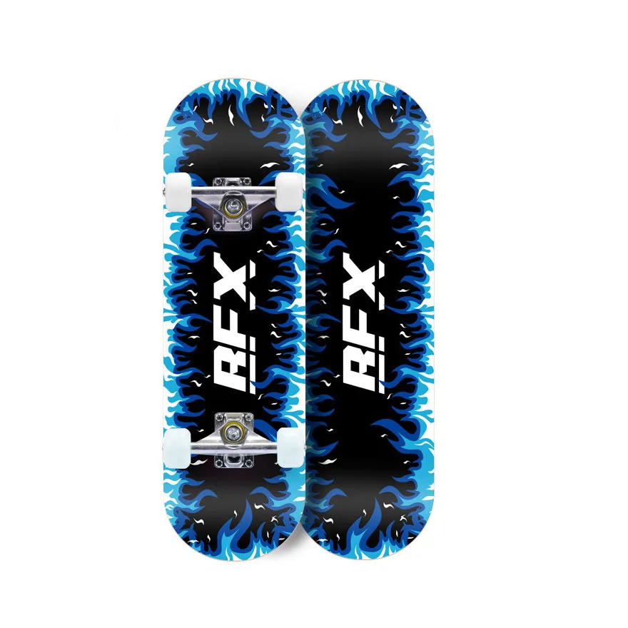 Kids Complete Skateboards for Beginners Layer Canadian Maple Double Kick Skateboard