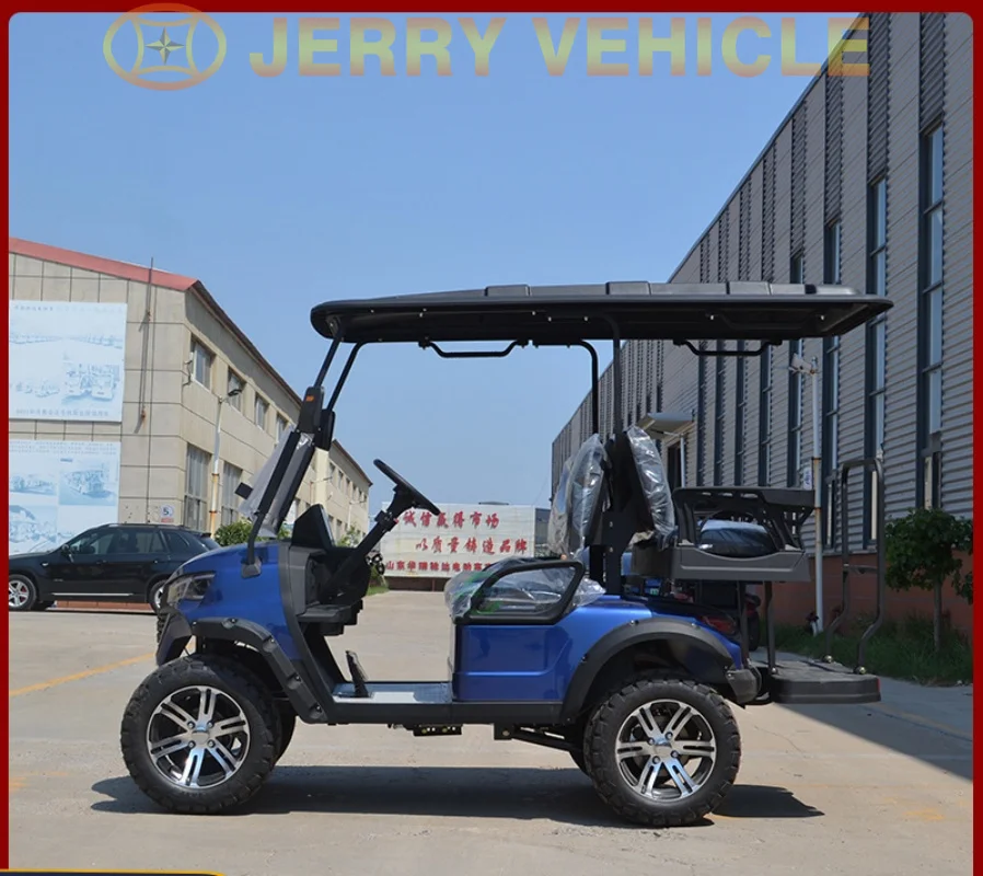 2024 Hot Selling  48V Customized 4 Seater Side by Side 4*4 UTV Electric Golf Buggy Cart with Legal Lithium Battery