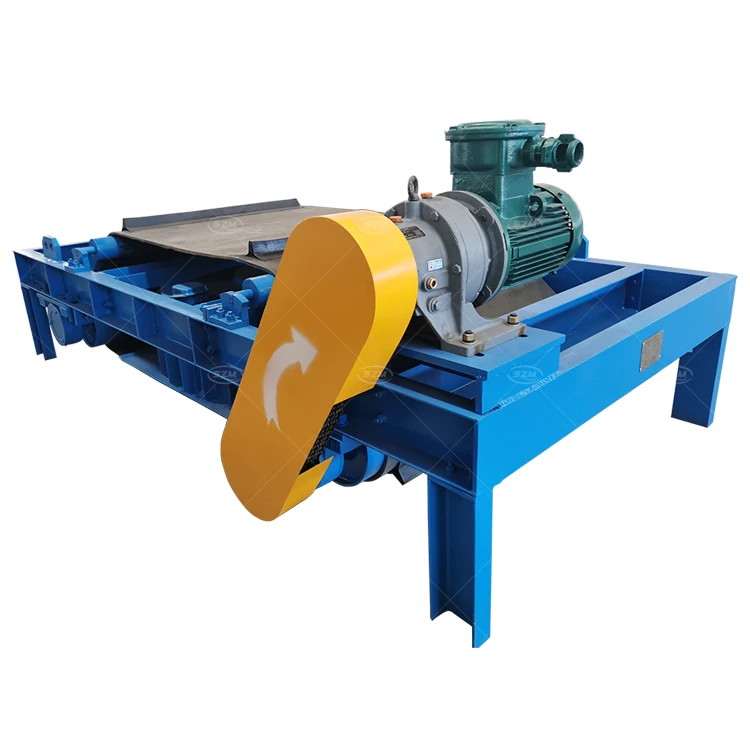 High Performance Auto Conveyor Magnetic Separator Self Cleaning Overband Electromagnetic Separation Electromagnet Iron Cleaning