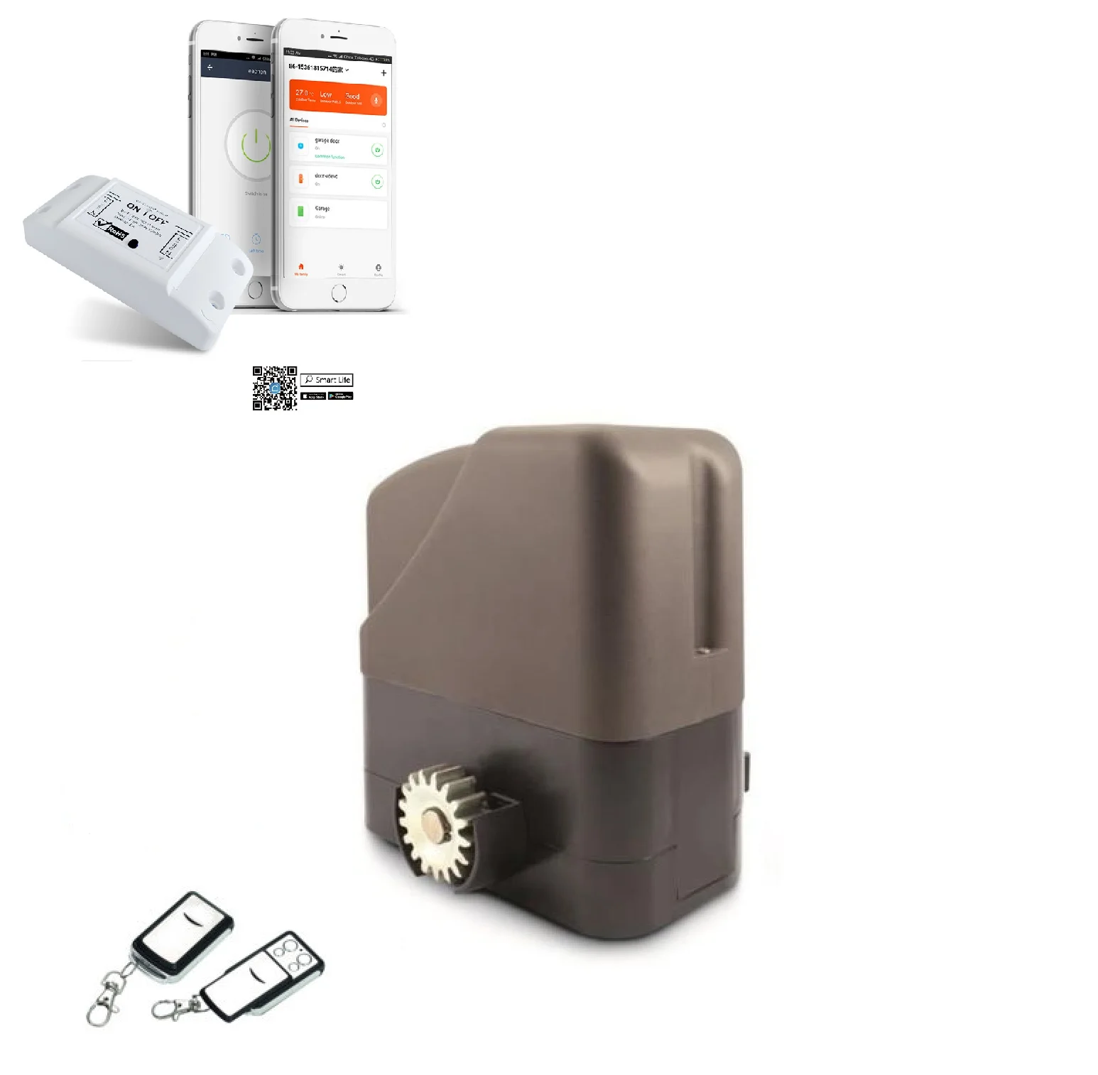 DC24V 800kg Sliding Gate Opener With Mobile Wifi App Controller