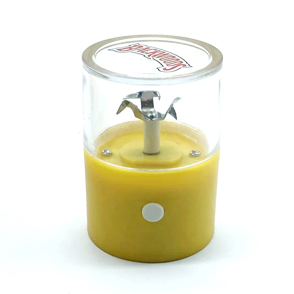 Top Selling Smoking Smoke Metal Accessories Plastic Custom Logo Crusher 50mm Electric USB Chargeable Tobacco Herb Grinder