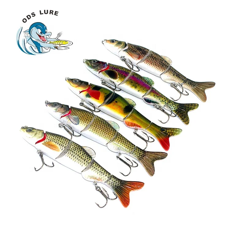 Artificial bait type fishing tackle multi jointed swim baits factory direct wholesale hard body fishing lures