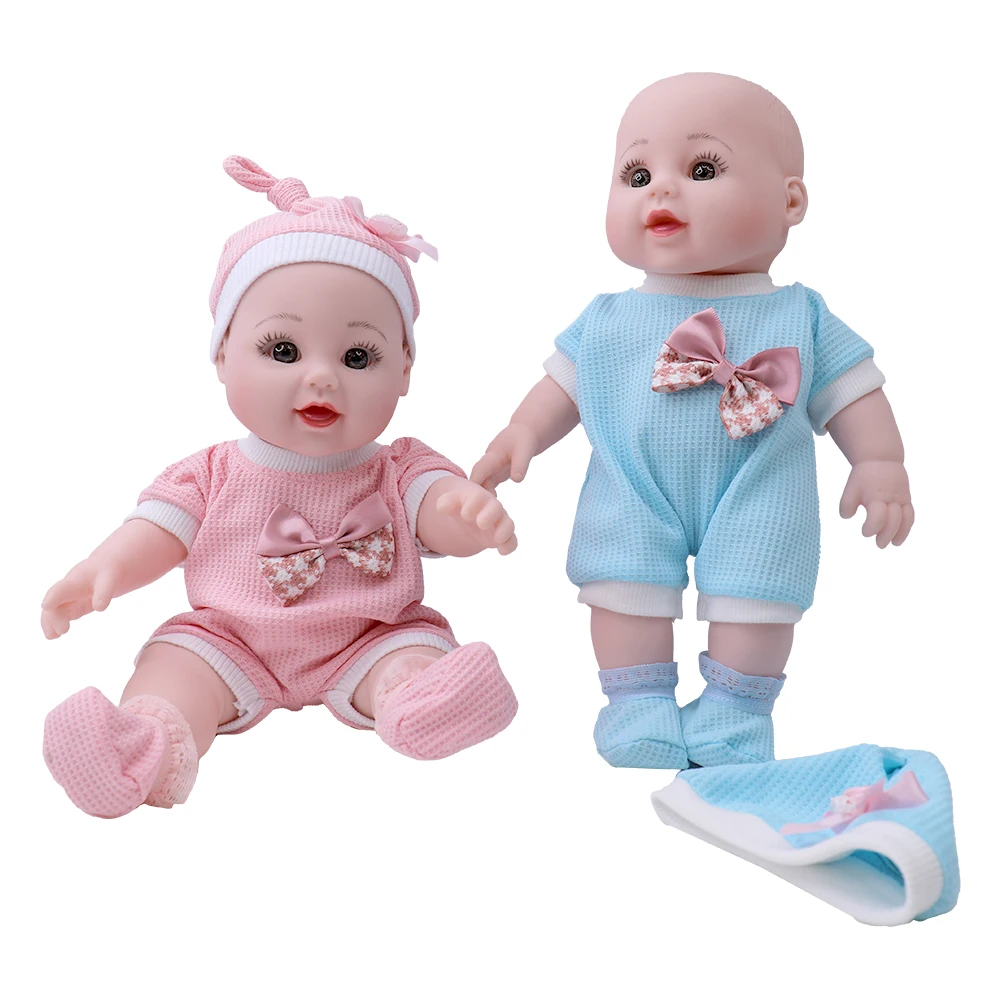 Tusalmo mini cute lovely dolls naked baby doll wholesale price high quality vinyl  silicone reborn dolls with open eyes