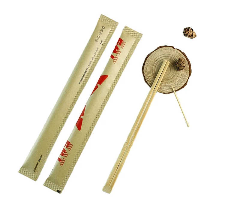 Customized Bamboo chopsticks bag print tensoge chopsticks for take away sushi