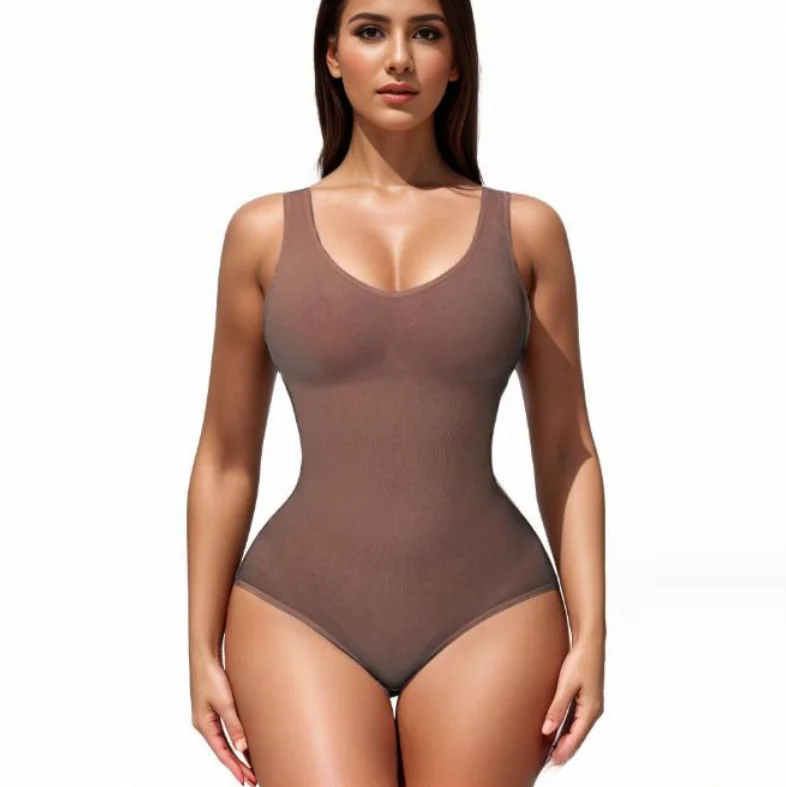 New Design Women Tummy Control Shapewear Seamless Sculpting Thong Body Shaper Bodysuit Tank Top for Slimming