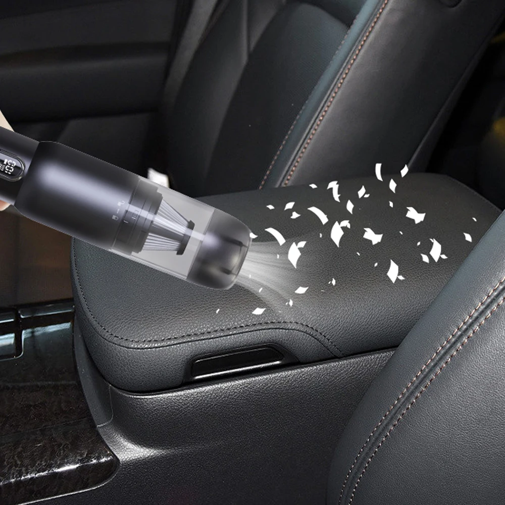 20kPa Handheld Portable Vacuum Cleaner Blower For Car Wireless Handheld Vacuum Cleaner Rechargeable Car Vacuum